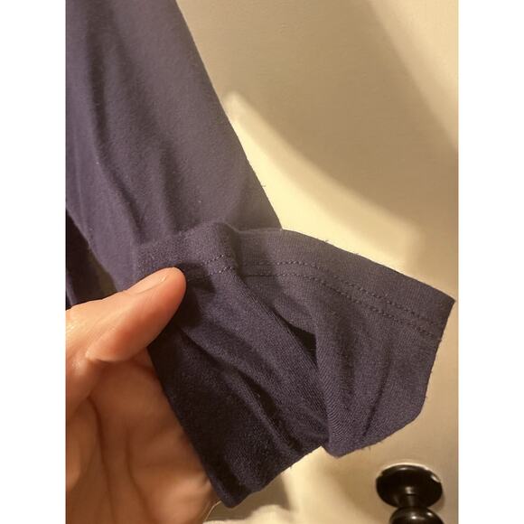 Eileen Fisher Asymmetrical 3/4 Sleeve Tunic T-Shirt Crew Neck Blue Size XXS TTP - Picture 8 of 12